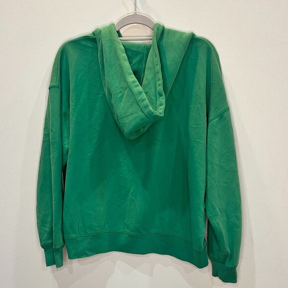 American Eagle Green Logo Hoodie Unisex Size Small Super Soft - Picture 2 of 3